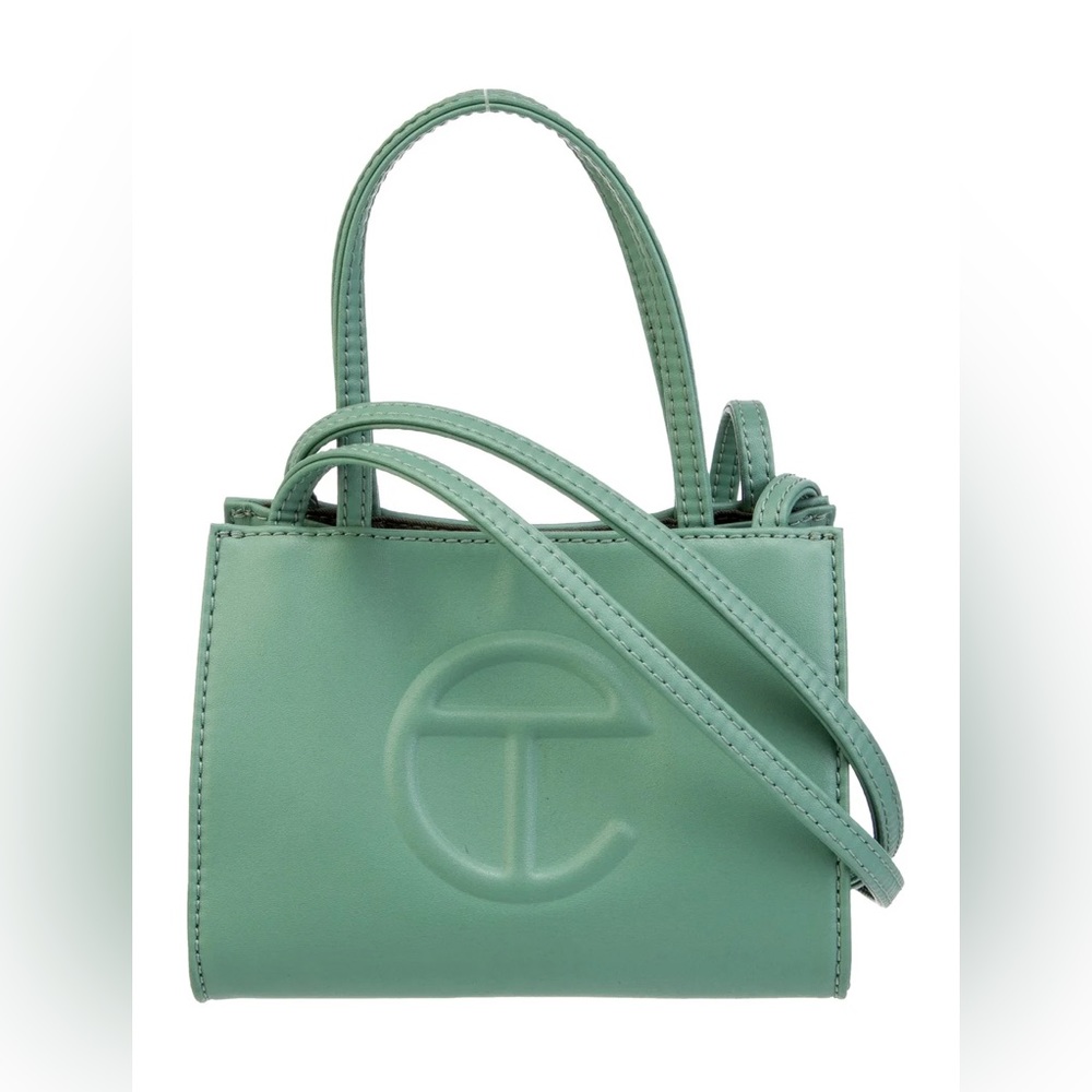 Sage TELFAR small shopping bag NWT
